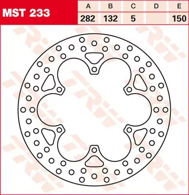 TRW Bremsscheibe starr MST233 passend für Yamaha Modelle Aktuell