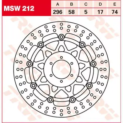 Mega-Angebot Bremsscheibe schwimmend MSW212 passend für Honda Modelle