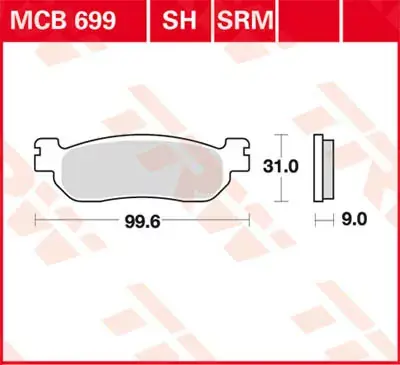 Scheibenbremsbeläge MCB699 passend für Yamaha Sichere Zahlung
