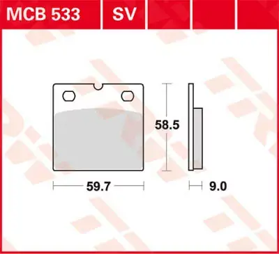 Nur Heute Scheibenbremsbeläge MCB533SV passend für BMW und Moto Guzzi