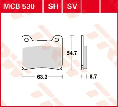 TRW Scheibenbremsbeläge MCB530SH passend für Yamaha Angebot