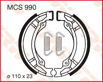 Bremsbacken MCS990 passend für Suzuki TR 50 S Street Magic Finale Aktion