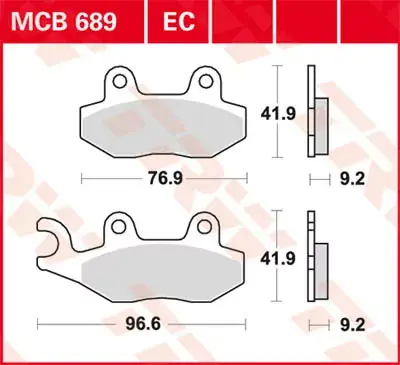 Finale Aktion Scheibenbremsbeläge MCB689 passend für Motorrad-Modelle