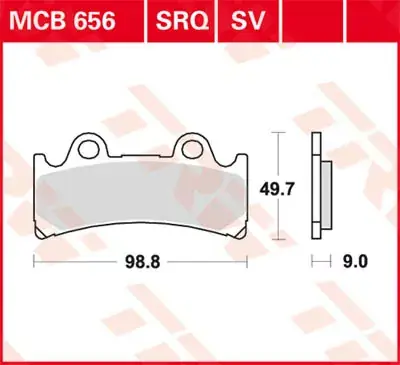TRW Scheibenbremsbeläge MCB656SRQ passend für Yamaha und Triumph Direktkauf