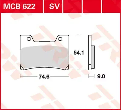 TRW Scheibenbremsbeläge MCB622SV passend für Yamaha Online Kaufen