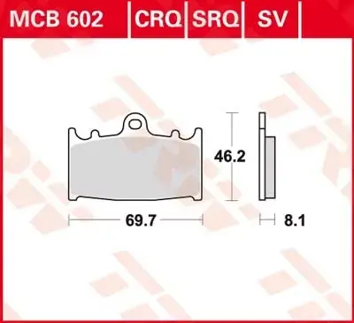 Scheibenbremsbeläge MCB602SV passend für Suzuki Modelle Super-Preis