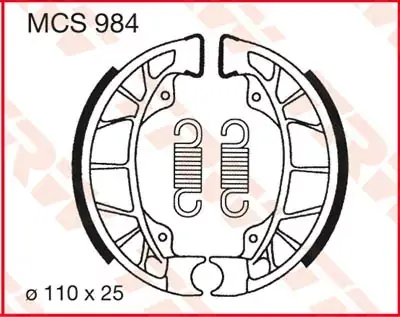 Knallerangebot Bremsbacken MCS984 passend für Vespa & Gilera