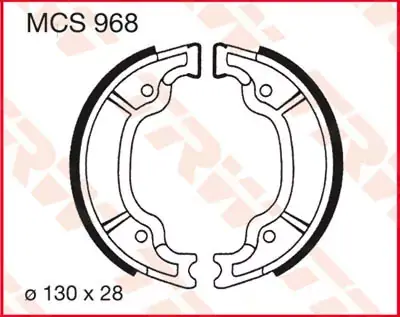 Saisonangebot Bremsbacken MCS968 passend für Yamaha Modelle