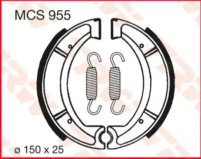 Finale Aktion Bremsbacken MCS955 passend für Yamaha Modelle