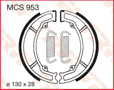 Bremsbacken MCS953 passend für Yamaha & Sachs Mega-Angebot