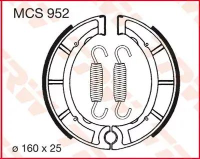 Wochenendangebot Bremsbacken MCS952 passend für Yamaha Modelle