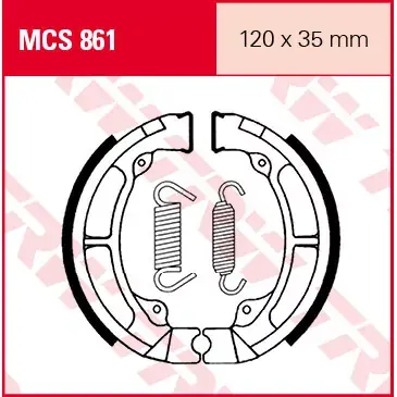 Bestpreis Bremsbacken MCS861 passend für Kawasaki