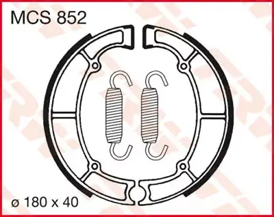 Bremsbacken MCS852 passend für Kawasaki Modelle Garantierte Lieferung