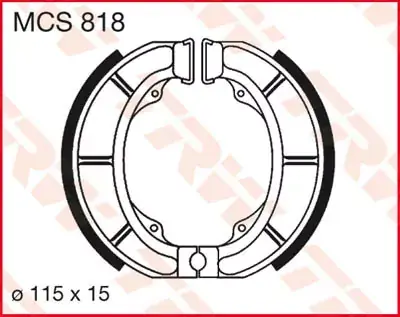 Bremsbacken MCS818 passend für Aprilia Habana 50 Neuheit
