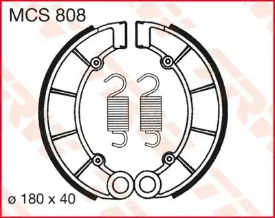 Bremsbacken MCS808 passend für Honda CB & CB750 Direkt Vom Hersteller