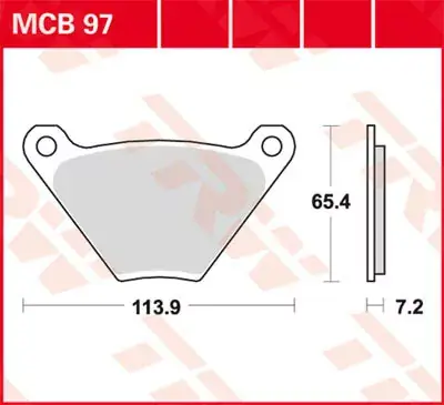 Scheibenbremsbeläge MCB97 passend für Harley Davidson Preisknaller