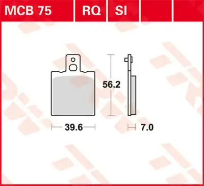 Preiswert Scheibenbremsbeläge MCB75 passend für Aprilia, Yamaha & Ducati