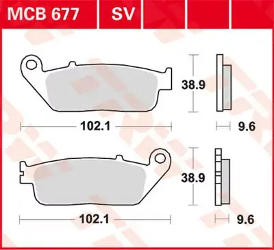 Scheibenbremsbeläge MCB677 passend für Yamaha und Honda Zertifiziert
