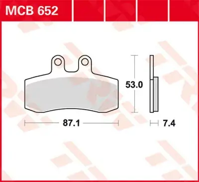 Expressversand TRW Scheibenbremsbeläge MCB652 passend für Aprilia Pegaso 650 & MZ Baghira 660