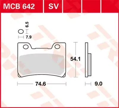 Preiswert Scheibenbremsbeläge MCB642 passend für Yamaha FZR 1000