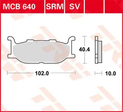 Scheibenbremsbeläge MCB640 passend für Yamaha Modelle Letzte Chance
