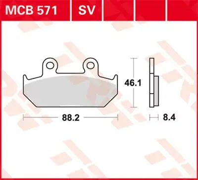 Top-Seller TRW Scheibenbremsbeläge MCB571 passend für Honda Modelle