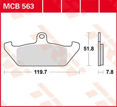 Versand Am Gleichen Tag TRW Scheibenbremsbeläge MCB563 passend für Cagiva Elefant