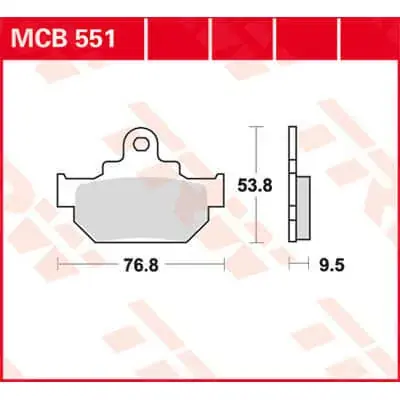Angebot TRW Scheibenbremsbeläge MCB551 passend für Suzuki DR 600