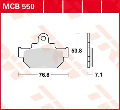 TRW Scheibenbremsbeläge MCB550 passend für Suzuki Begrenztes Angebot