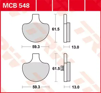 Sonderaktion Scheibenbremsbeläge MCB548 passend für Harley Davidson