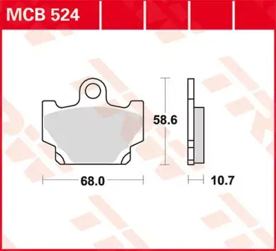 Schnäppchen TRW Scheibenbremsbeläge MCB524 passend für Yamaha Modelle