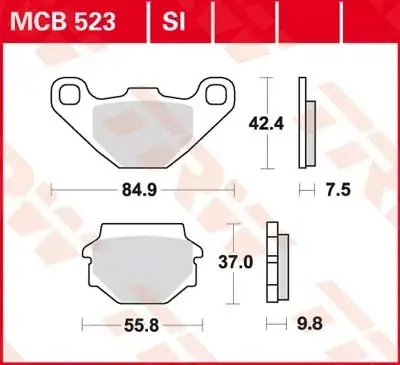 Sonderangebot Scheibenbremsbeläge MCB523SI passend für Aprilia, Suzuki, Kawasaki, Husaberg u.a.