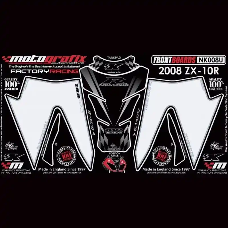 Meistverkauft Motografix Steinschlagschutz Set passend für Kawasaki ZX-10 R 2008-2010