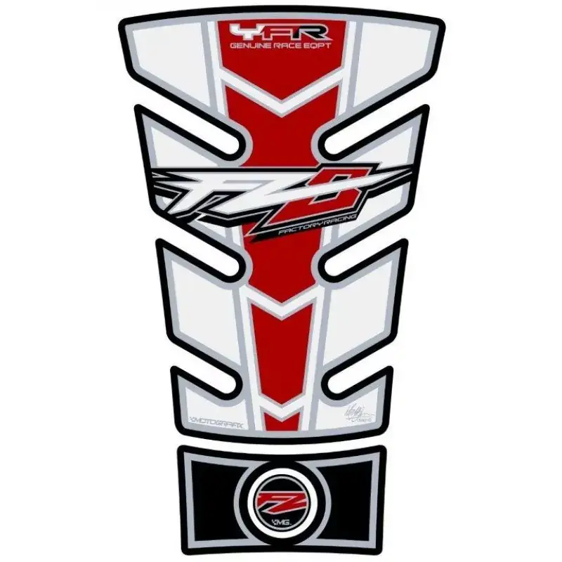 Versand Am Gleichen Tag Motografix 3D Gel Tankpad Red/White passend für Yamaha FZ8