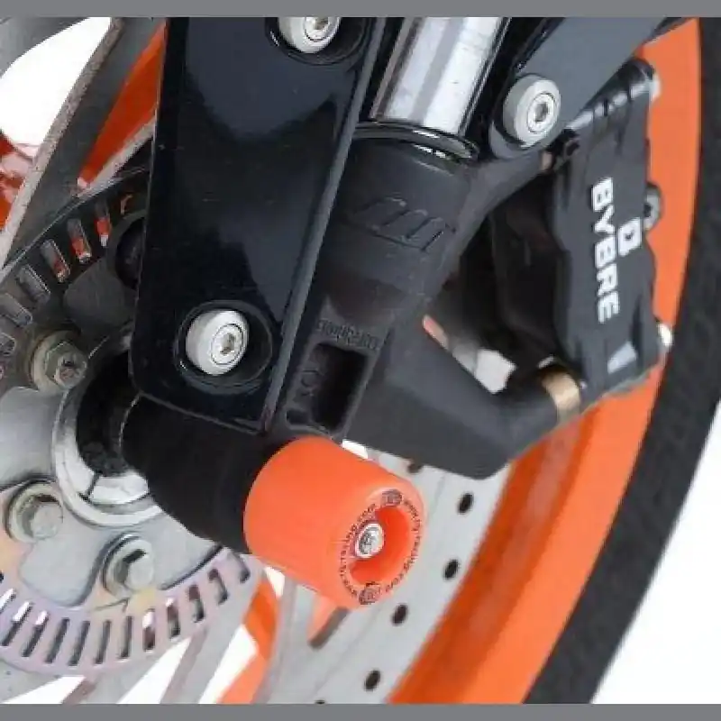 R&G Racing Gabel Protektoren Orange passend für KTM RC 125 / 200 / 390 Abverkauf