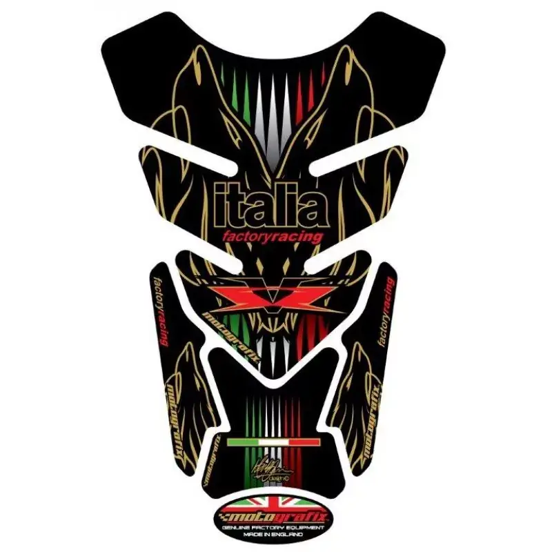 Billig Aprilia Racing Universal Tank Pad passend für viele Motorradmodelle – Motografix 3D Gel Protector TA012K