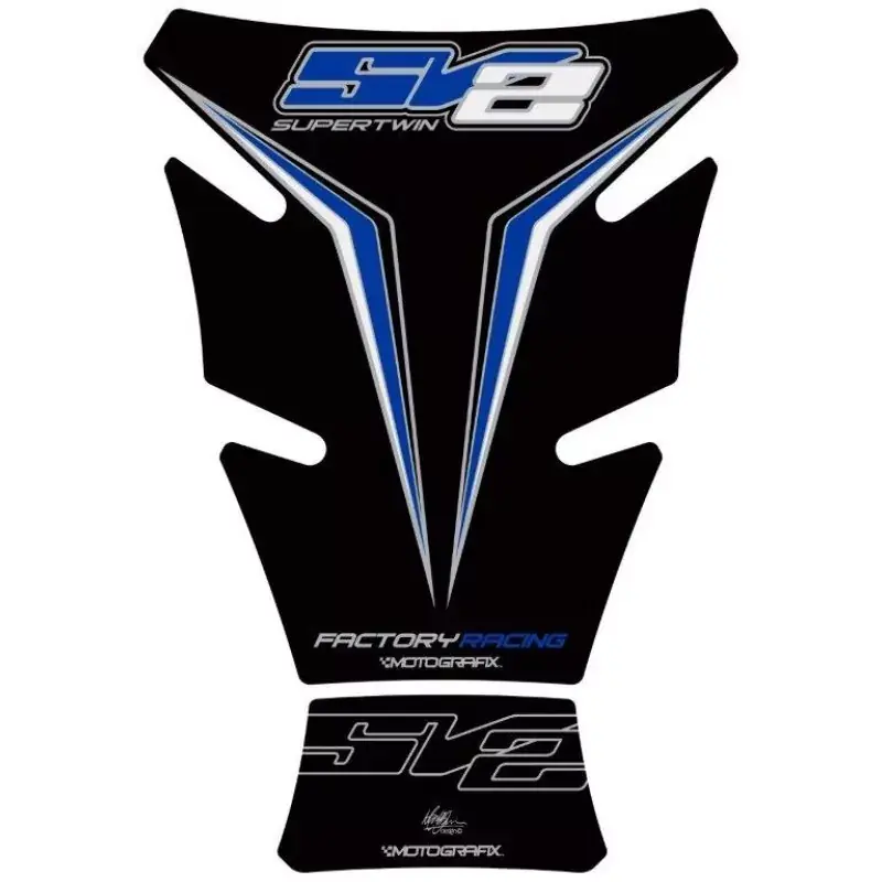 Preisreduziert Motografix Tank Pad passend für Suzuki SV 650 / 1000 Super Twin Red 3D Gel Tank Protector TS028KBW