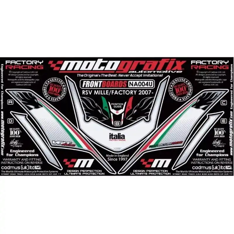Mega-Angebot Motografix Steinschlagschutz passend für Aprilia RSV 1000 R / Factory 2007-2008