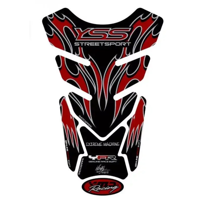 Meistverkauft Motografix Yamaha Streetsport Claret 3D Gel Tank Pad Protector TY013C