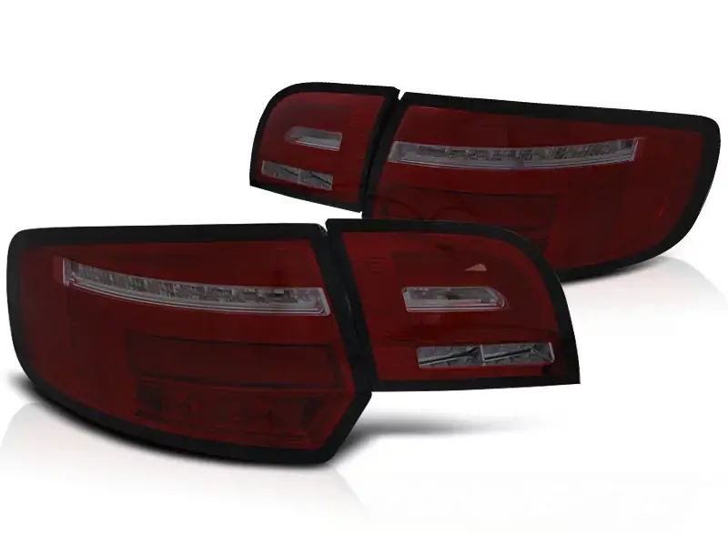 Bestpreis LED Bar Rückleuchten rot getönt mit dynamischen Blinkern passend für Audi A3 8P 5D (2003–2008)