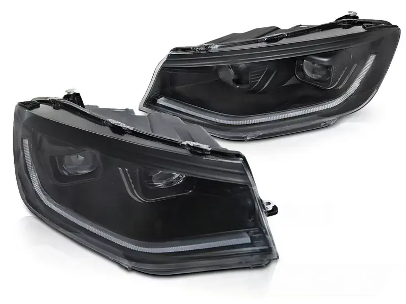 Scheinwerfer Tube Light schwarz passend für VW Caddy 20- Geprüft