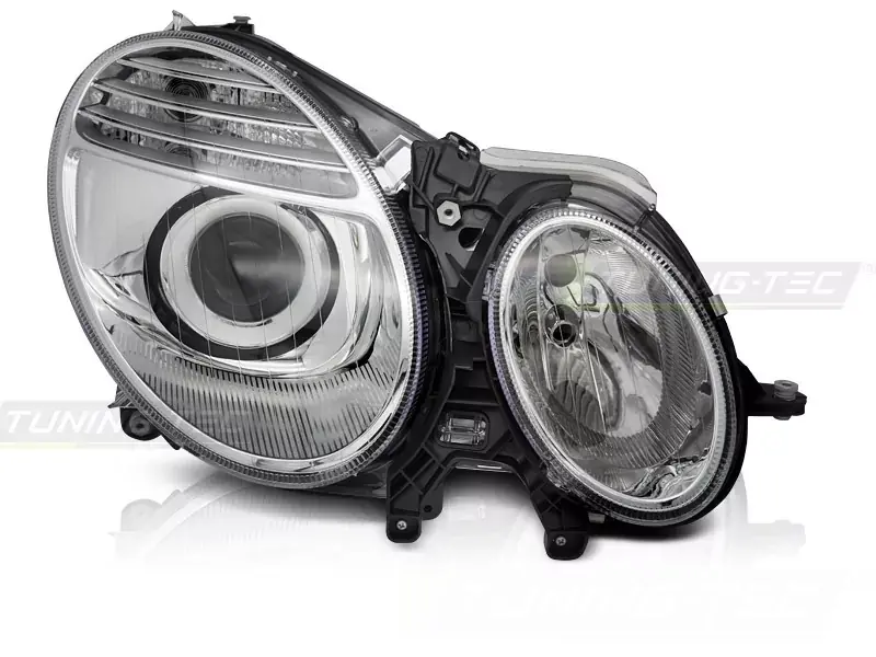 Scheinwerfer chrom rechts passend für Mercedes W211 06-09 Geprüft