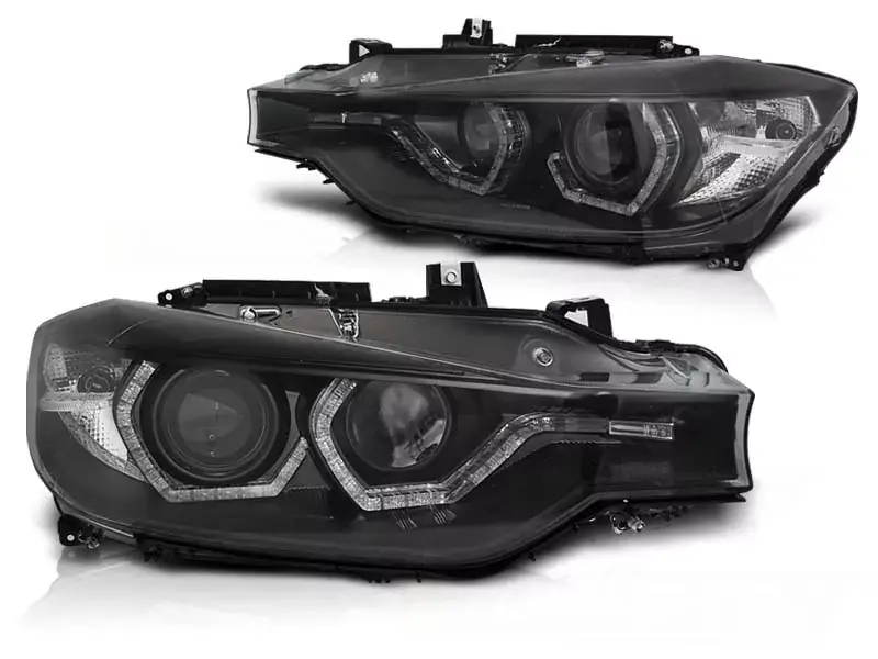 Scheinwerfer Angel Eyes LED DRL schwarz passend für BMW F30/F31 LCI 15–18 Nur Für Kurze Zeit
