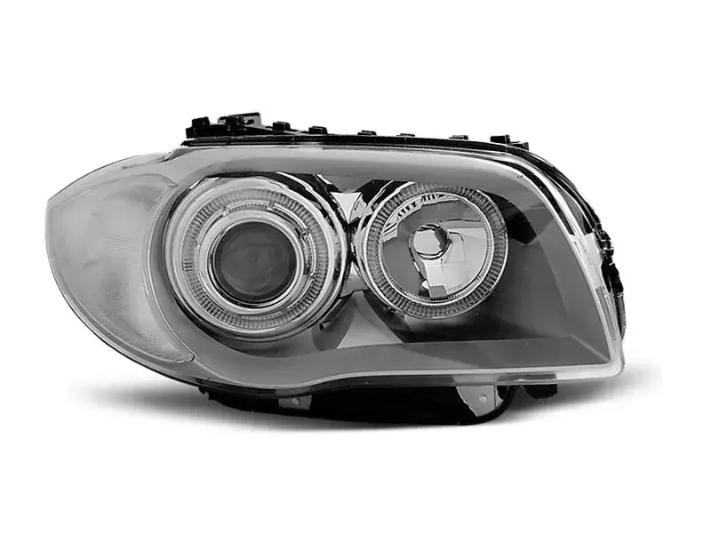 Preisreduziert Scheinwerfer Angel Eyes chrom passend für BMW 1er E87/E81/E82/E88 (04-11)