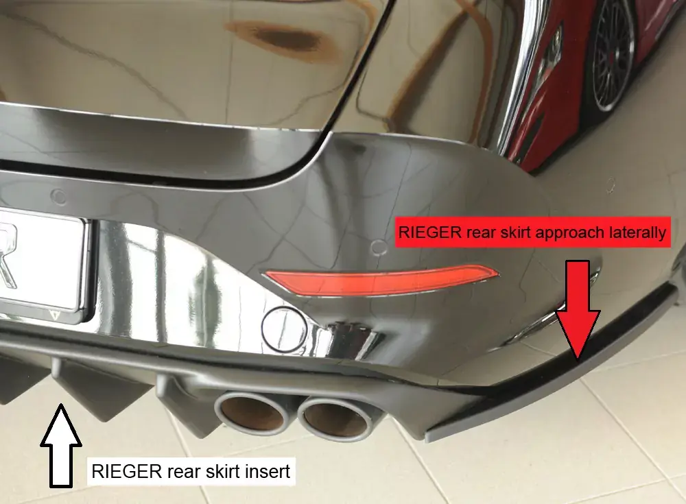 Rieger Heckschürzenansatz seitlich rechts passend für Cupra Leon (KL) 5-tür. (ST/Sportstourer) ab 06/2024 (Facelift) Zertifiziert