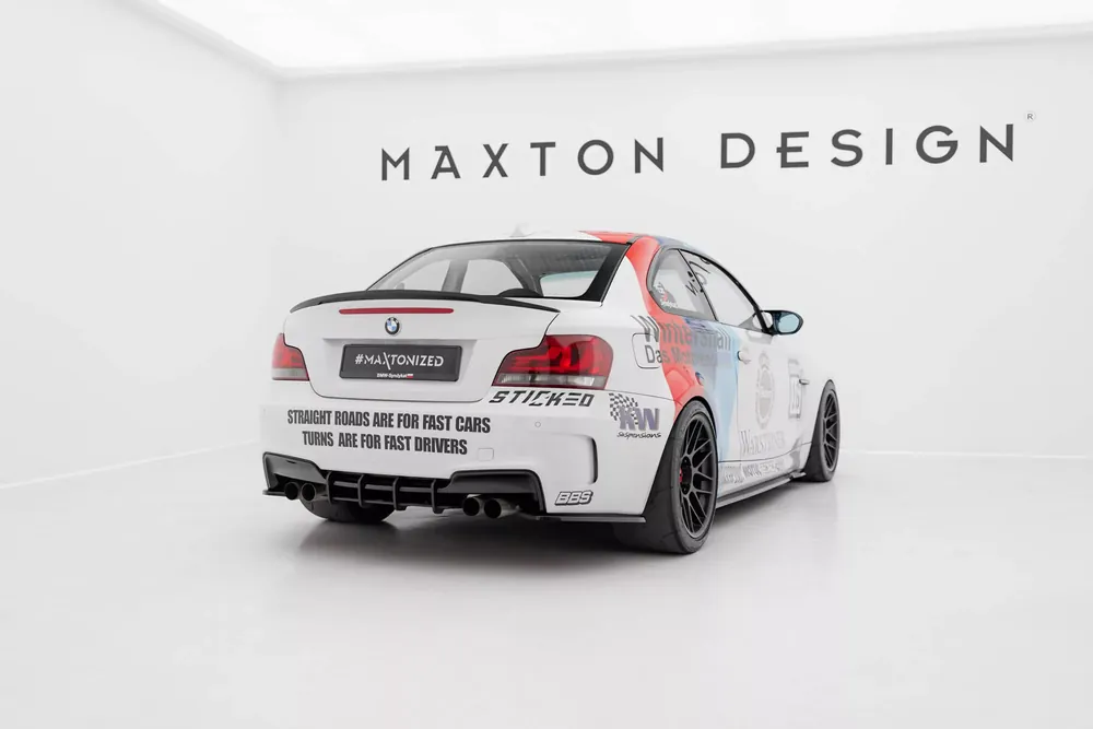 Heck Ansatz Flaps Diffusor passend für BMW 1er M Coupe E82 Preisknaller