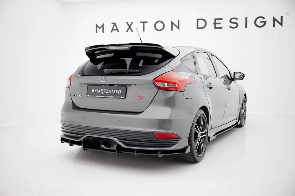 Street Pro Heckschürze + Flaps passend für Ford Focus ST Mk3 Facelift Echt