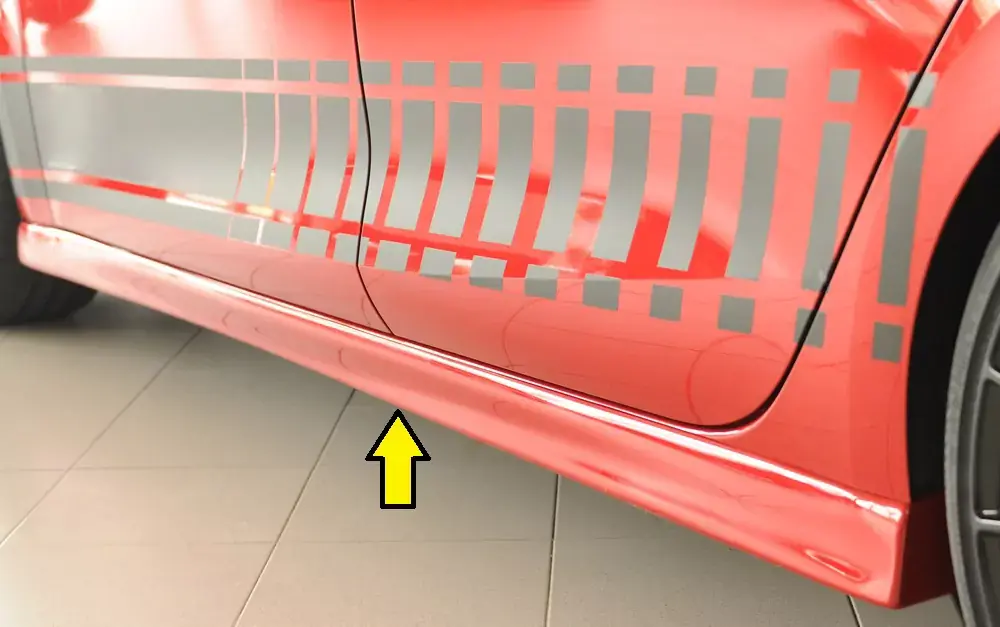 Rieger Seitenschweller links (XS) passend für Seat Leon (KL) 5-tür. (Schrägheck) ab 04/2020 Expressversand