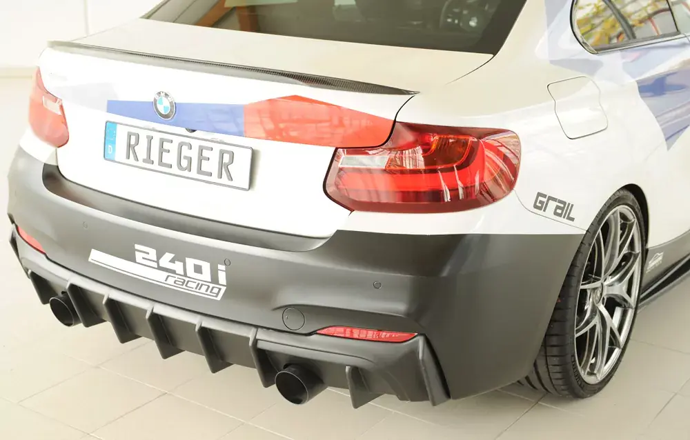 Geprüft Rieger Heckeinsatz passend für BMW 2er F23 Cabrio 03/2015–06/2017 (bis Facelift)