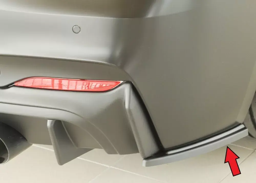 Rieger Heckschürzenansatz rechts passend für BMW 2er F22 Coupé Sichere Zahlung